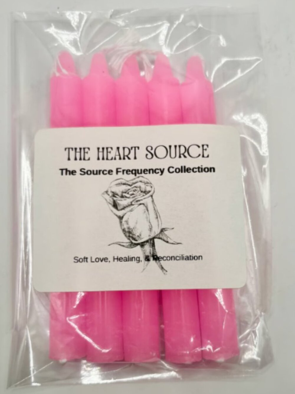 Heart Spell Candles 5-Piece Ritual Chime Set Intention & Manifestation Undressed
